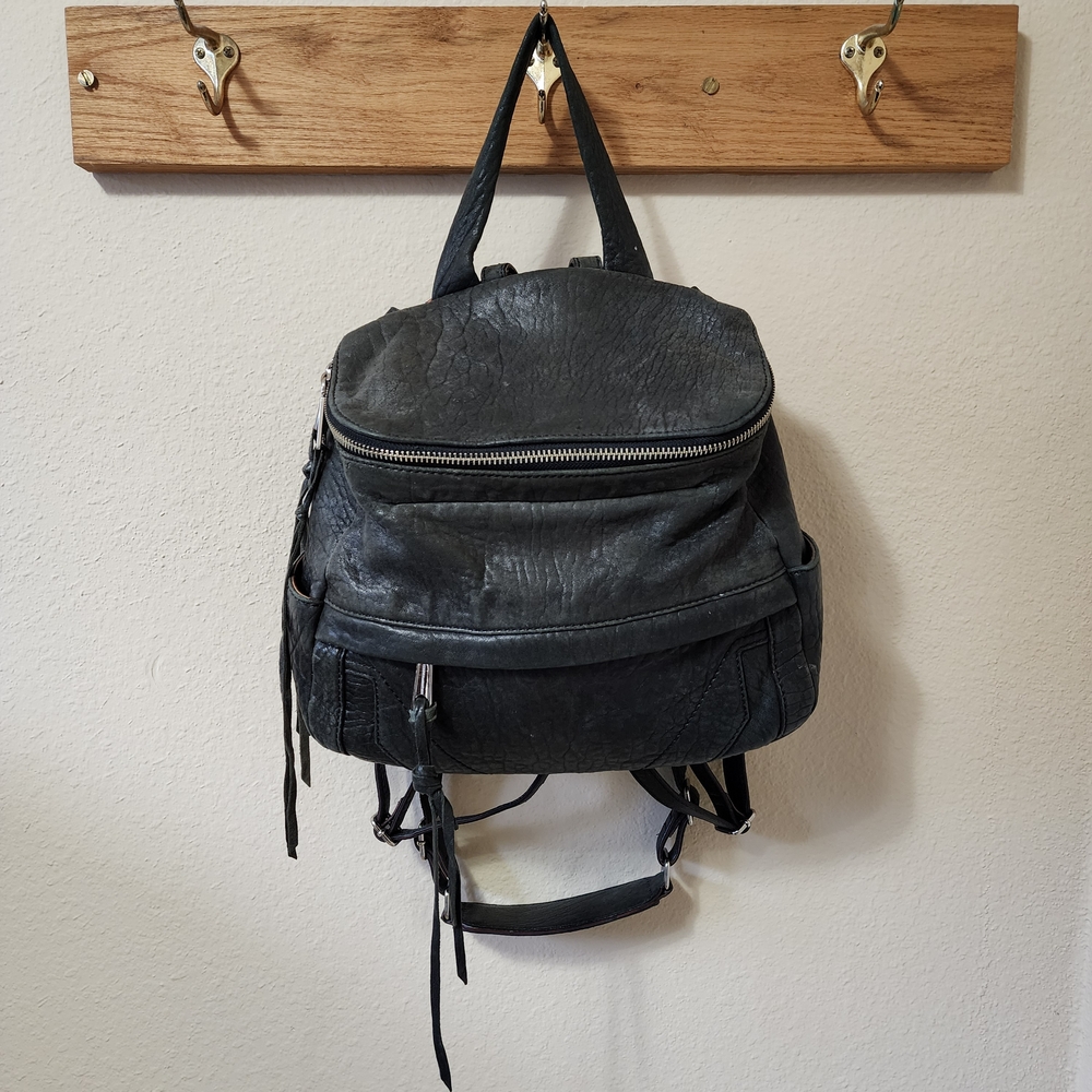 Black Textured Backpack - image 1